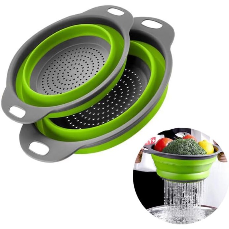Kitchen Gadgets Store - Cestello colino pieghevole in silicone da