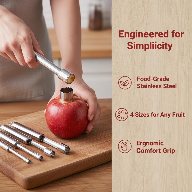 Kitchen Gadgets Tools - Set di 4 Estrattori di Noccioli