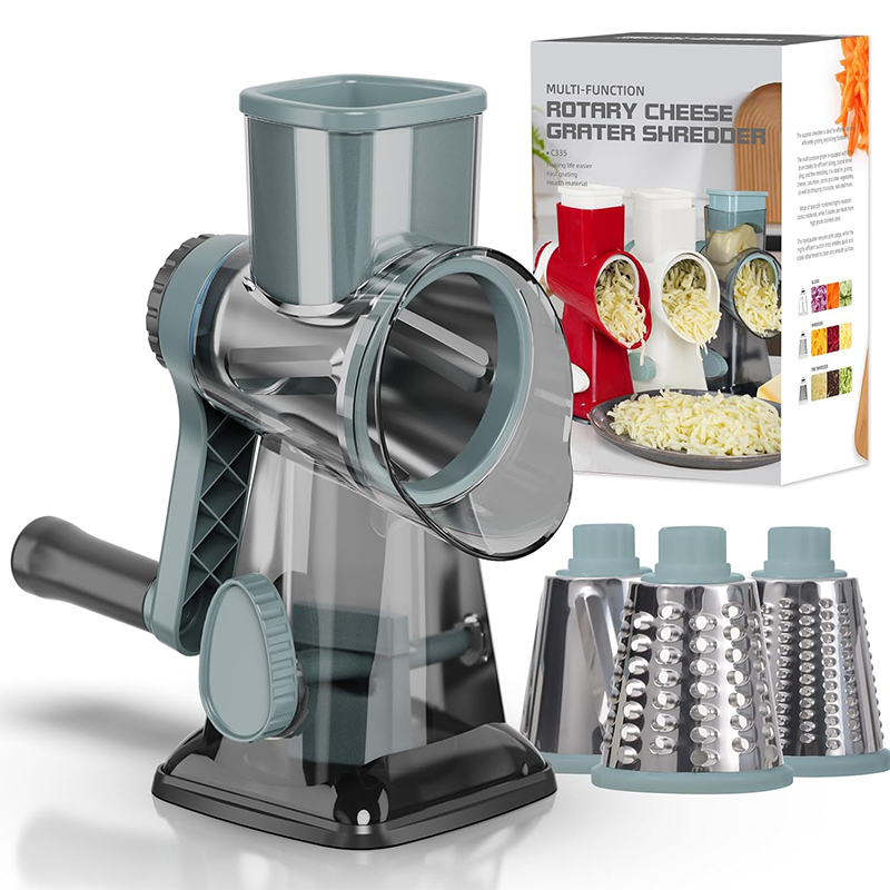 Kitchen Gadgets Dropshipping - LMETJMA Grattugia Rotante 3 in 1