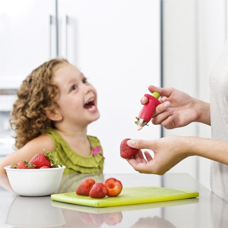 Kitchen Gadgets Novelty - Sbucciatore per Fragole, Taglia-Ananas, Innovativo Rimuovi-Tulpini