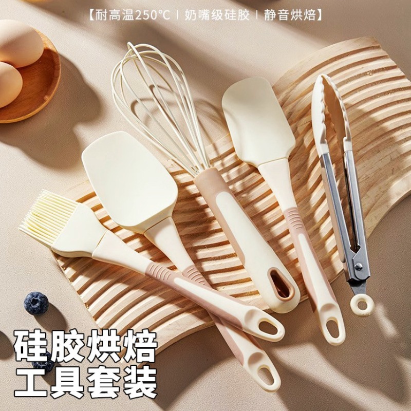 Silicone Spatula Set - Set di 5 utensili da cucina